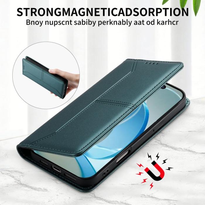 OEM - Mobilfodral för Samsung Galaxy S26 Ställfunktion Konstläder - Grön