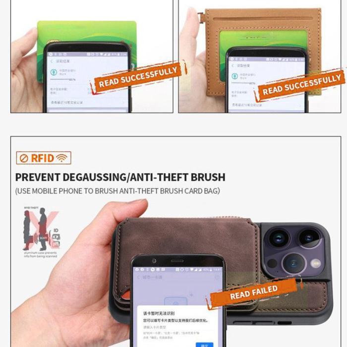 OEM - Plånboksfodral för Samsung Galaxy S26 TPU + Äkta läder - Safir