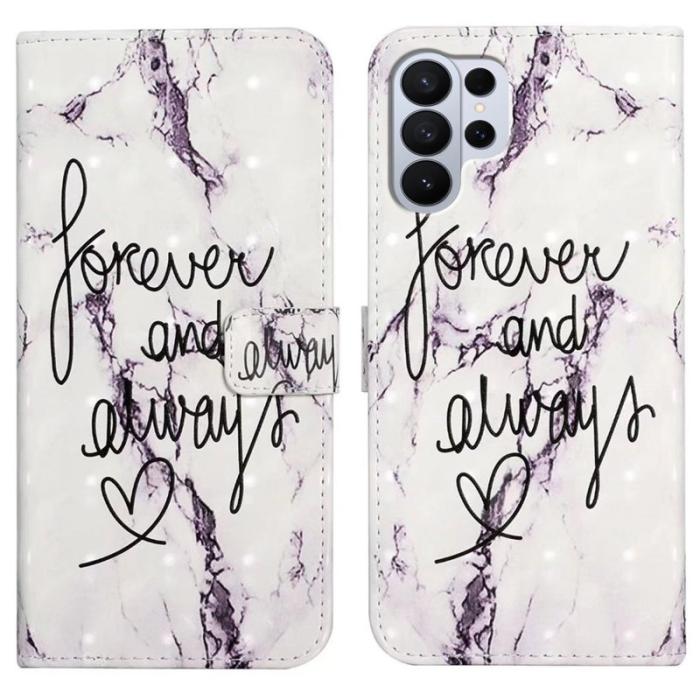 OEM - Mobilfodral för Samsung Galaxy S26 Ultra 3D-mönster Konstläder - Svart