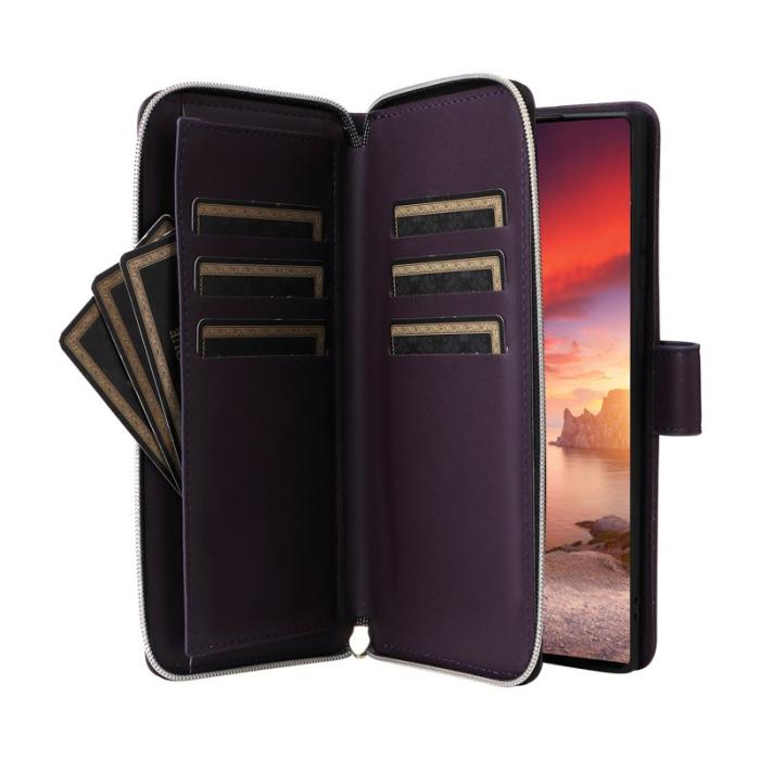 OEM - Mobilfodral för Samsung Galaxy S26 Ultra 9 Kortfack - Mörklila