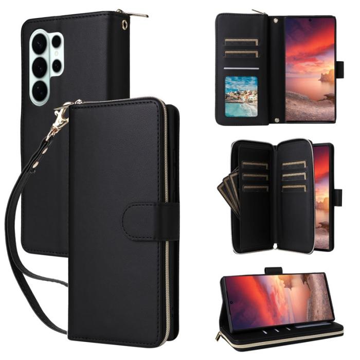 OEM - Mobilfodral för Samsung Galaxy S26 Ultra 9 Kortfack - Svart