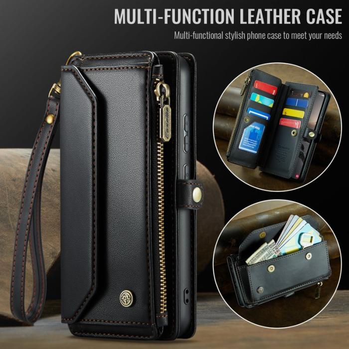 Caseme - CaseMe Mobilfodral för Samsung Galaxy S26 Ultra Konstläder 10 kortfack - Svart