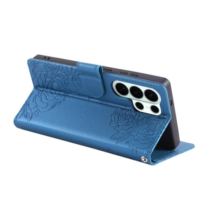 OEM - Plånboksfodral för Samsung Galaxy S26 Ultra Konstläder 3 kortfack - Blå