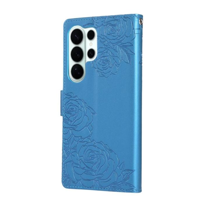 OEM - Plånboksfodral för Samsung Galaxy S26 Ultra Konstläder 3 kortfack - Blå