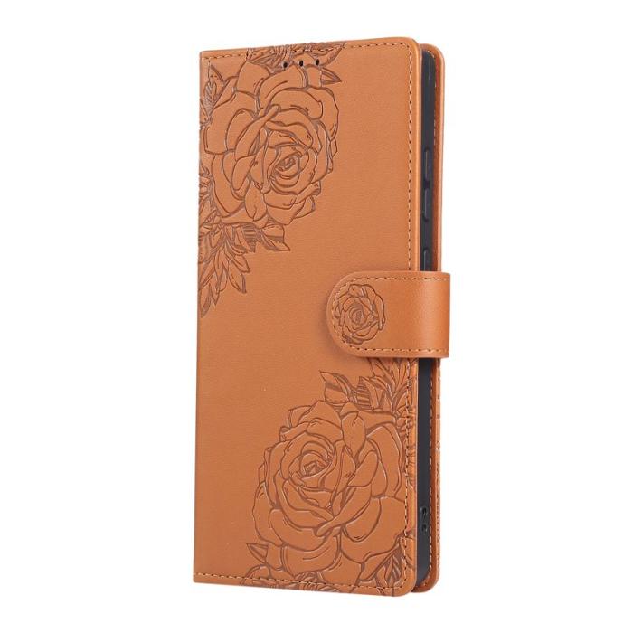 OEM - Plånboksfodral för Samsung Galaxy S26 Ultra Konstläder 3 kortfack - Brun