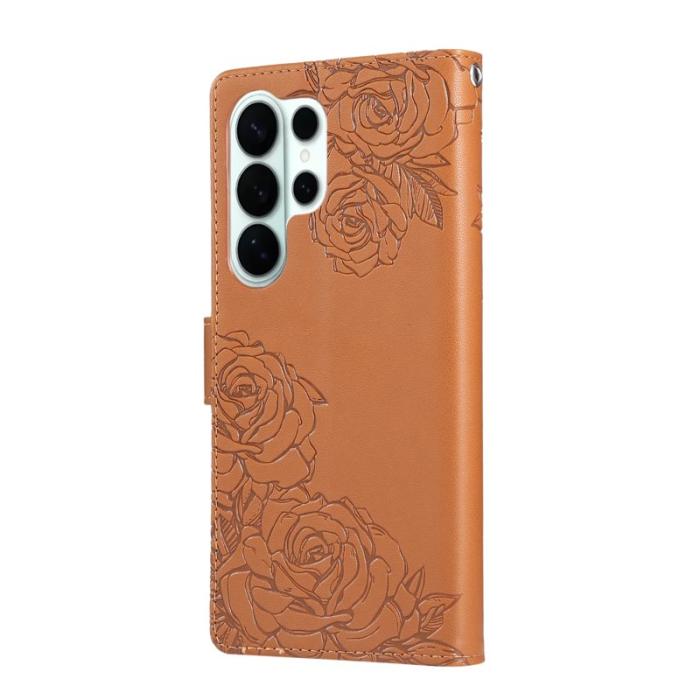 OEM - Plånboksfodral för Samsung Galaxy S26 Ultra Konstläder 3 kortfack - Brun