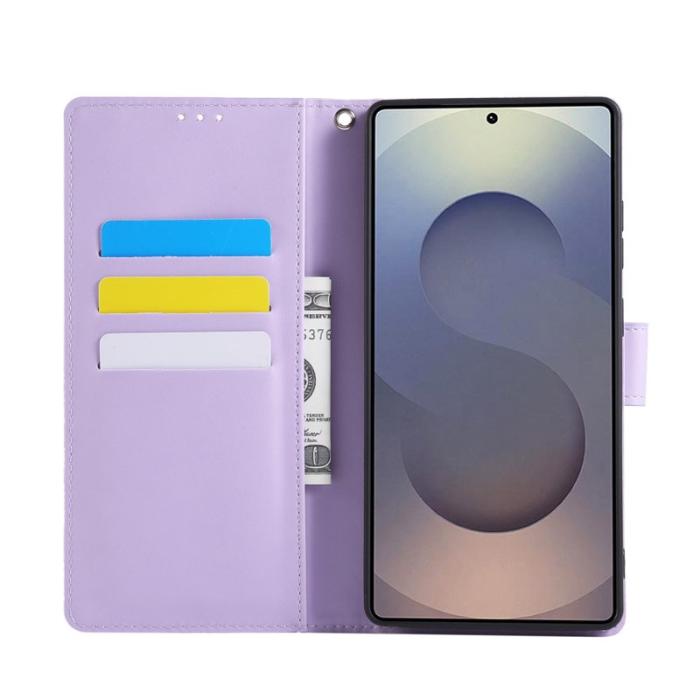 OEM - Plånboksfodral för Samsung Galaxy S26 Ultra Konstläder 3 kortfack - Ljuslila