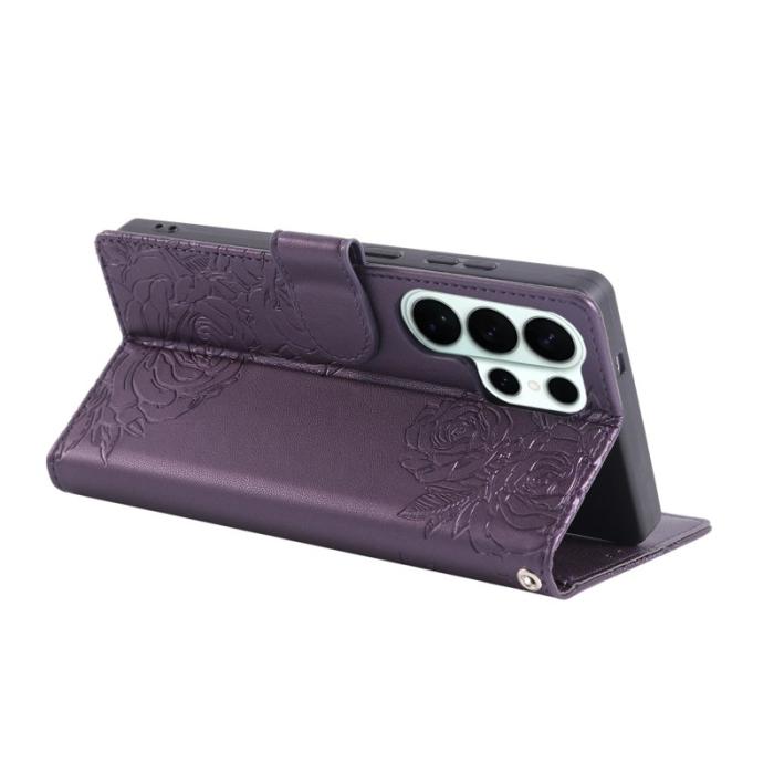 OEM - Plånboksfodral för Samsung Galaxy S26 Ultra Konstläder 3 kortfack - Mörklila