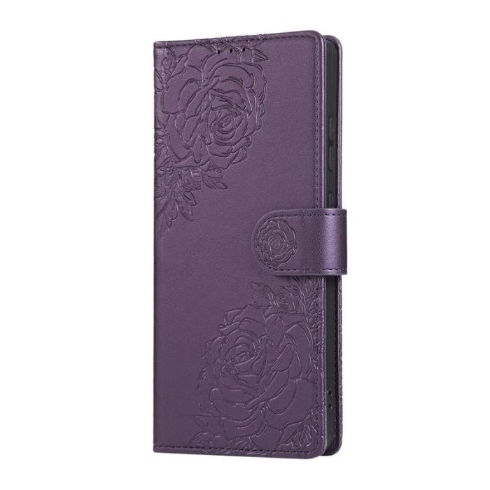 OEM - Plånboksfodral för Samsung Galaxy S26 Ultra Konstläder 3 kortfack - Mörklila