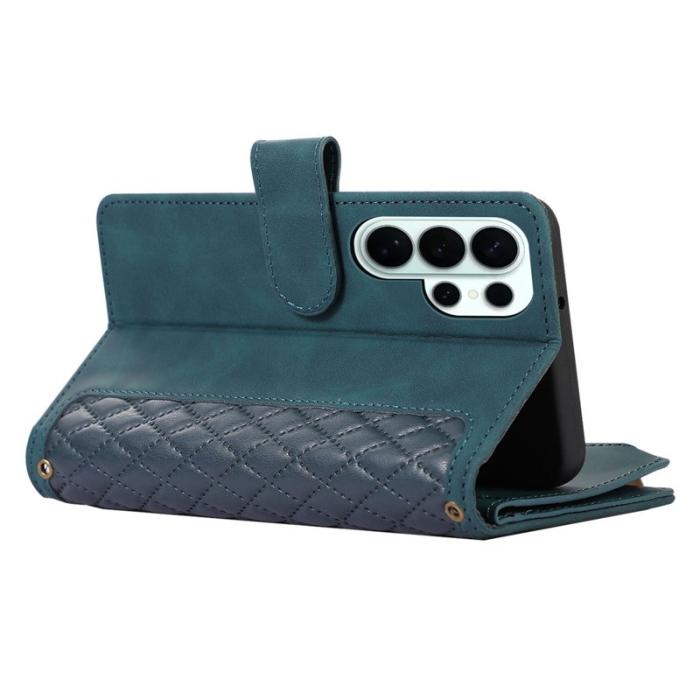 OEM - Mobilfodral för Samsung Galaxy S26 Ultra Konstläder 9 kortfack - Grön