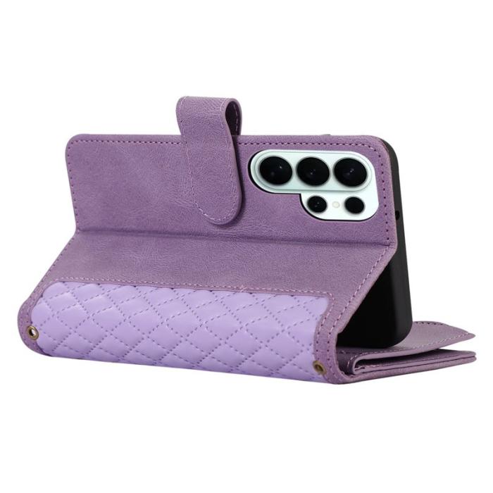 OEM - Mobilfodral för Samsung Galaxy S26 Ultra Konstläder 9 kortfack - Lila