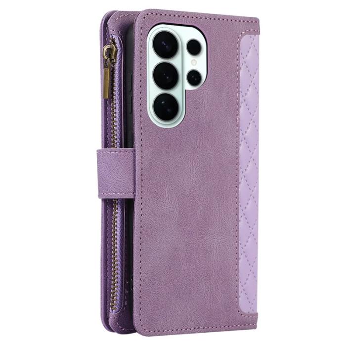 OEM - Mobilfodral för Samsung Galaxy S26 Ultra Konstläder 9 kortfack - Lila