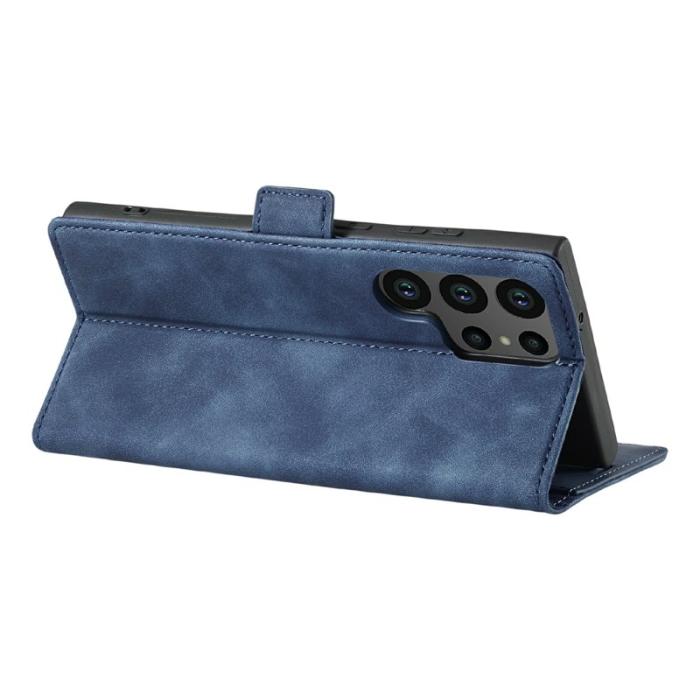 IDEWEI - IDEWEI Plånboksfodral för Samsung Galaxy S26 Ultra Äkta läder - Blå