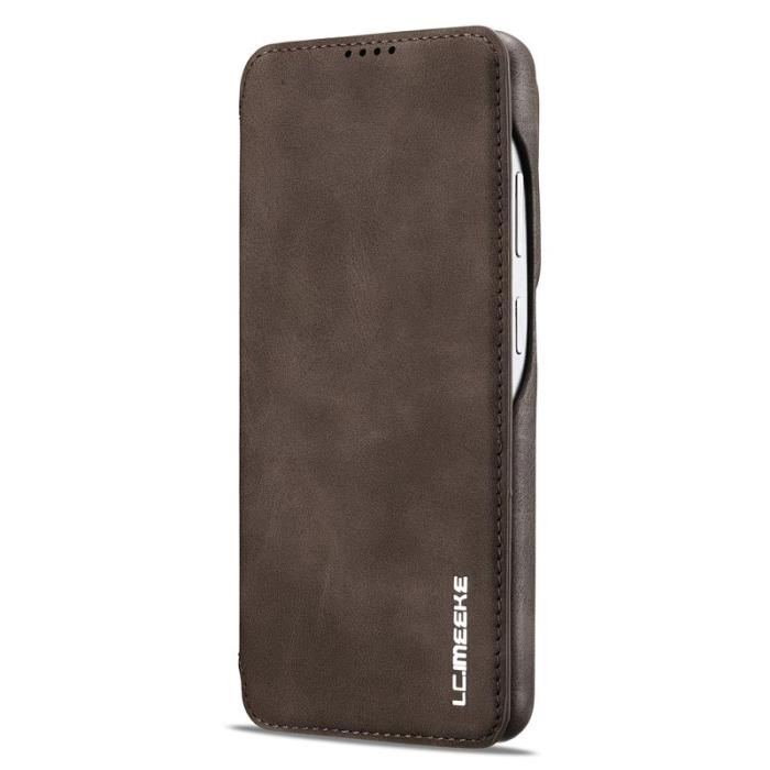 LC.imeeke - LC.IMEEKE Mobilfodral för Samsung Galaxy S26 Ultra Konstläder Card Slot - Kaffe