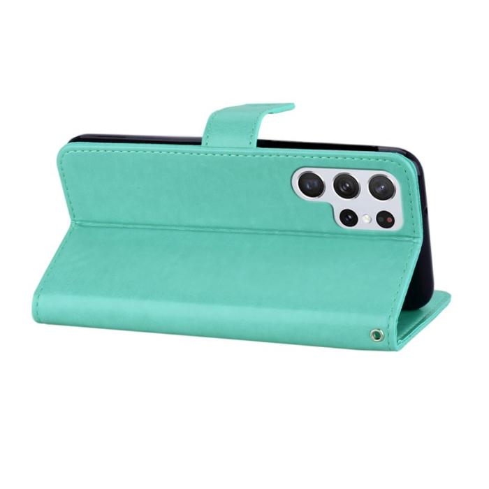 OEM - Plånboksfodral för Samsung Galaxy S26 Ultra Konstläder - Cyan