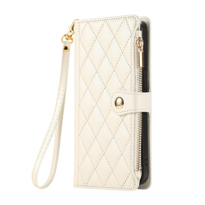 OEM - Mobilfodral för Samsung Galaxy S26 Ultra Konstläder Fickor - Beige