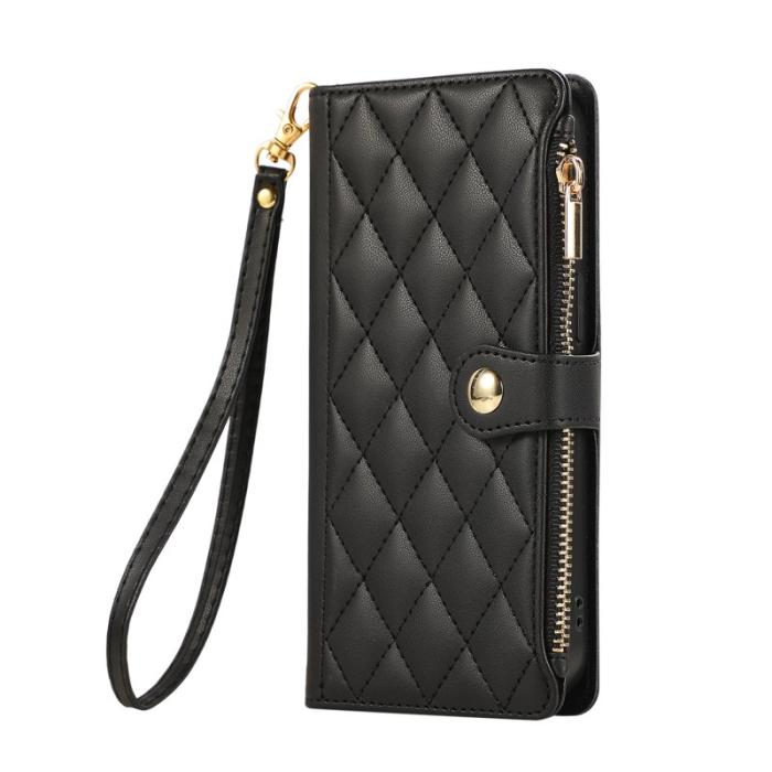 OEM - Mobilfodral för Samsung Galaxy S26 Ultra Konstläder Fickor - Svart