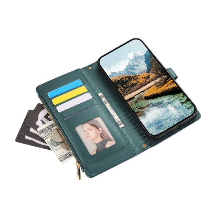 OEM - Mobilfodral för Samsung Galaxy S26 Ultra Konstläder Flera kortfack - Grön