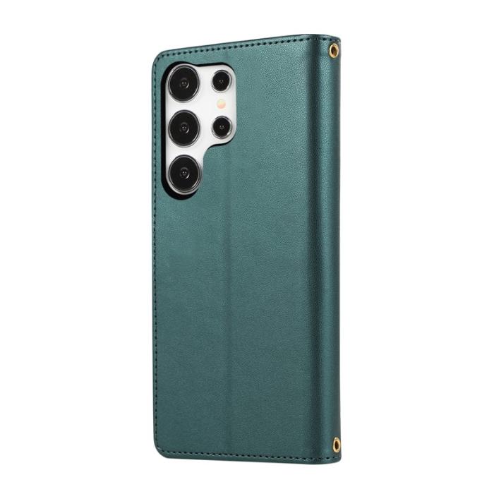 OEM - Mobilfodral för Samsung Galaxy S26 Ultra Konstläder Flera kortfack - Grön