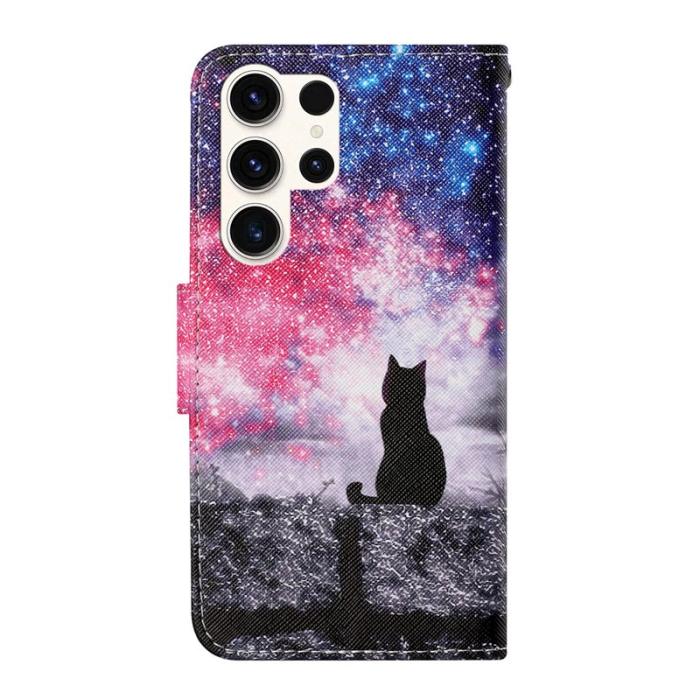 OEM - Mobilfodral för Samsung Galaxy S26 Ultra Konstläder - Galaxy Cat