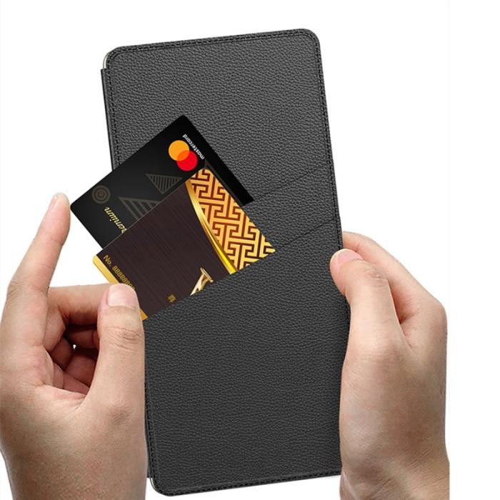 IDEWEI - IDEWEI Mobilfodral för Samsung Galaxy S26 Ultra Äkta läder Kickstand - Svart