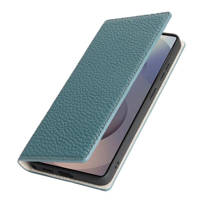 OEM - Plånboksfodral för Samsung Galaxy S26 Ultra Äkta läder - Ljusblå