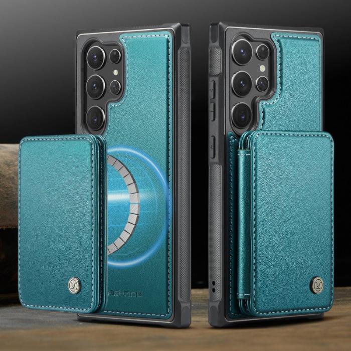 JEEHOOD - JEEHOOD Mobilfodral för Samsung Galaxy S26 Ultra Konstläder Magnetisk - Blå