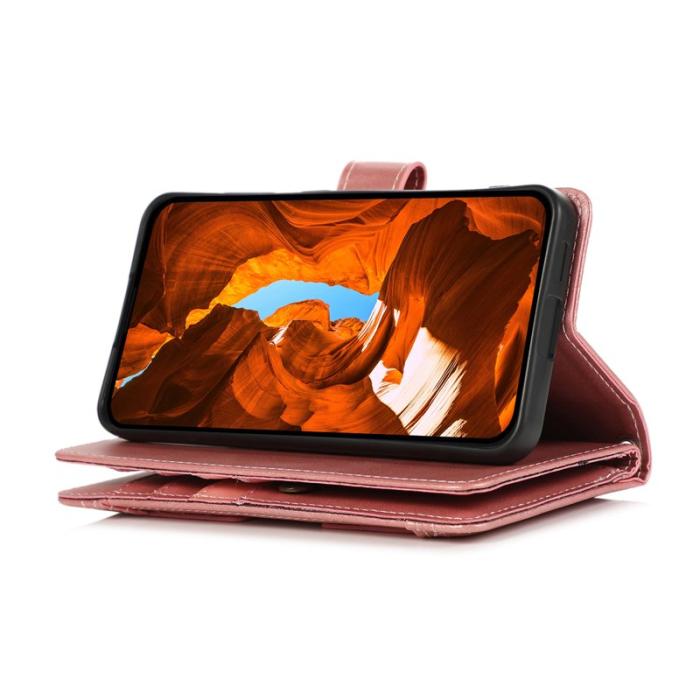 OEM - Plånboksfodral för Samsung Galaxy S26 Ultra Äkta läder Magnetiskt - Roséguld