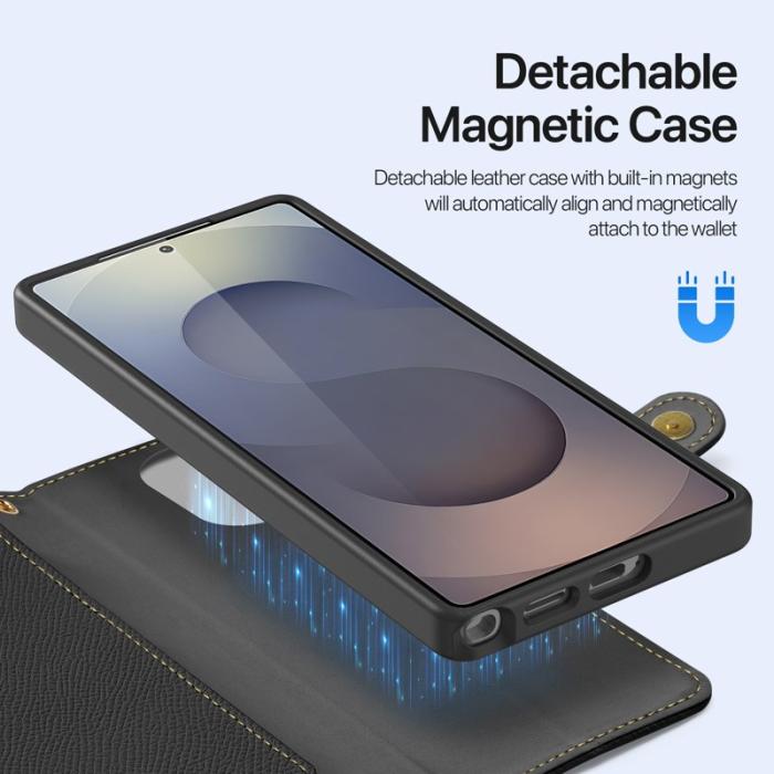 Dux Ducis - Dux Ducis Plånboksfodral för Samsung Galaxy S26 Ultra Äkta läder Svart