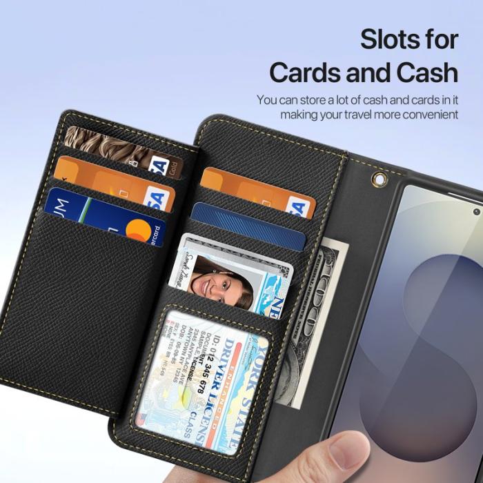 Dux Ducis - Dux Ducis Plånboksfodral för Samsung Galaxy S26 Ultra Äkta läder Svart