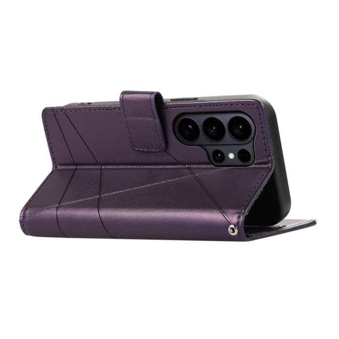 OEM - Plånboksfodral för Samsung Galaxy S26 Ultra Konstläder med handledsrem - Lila