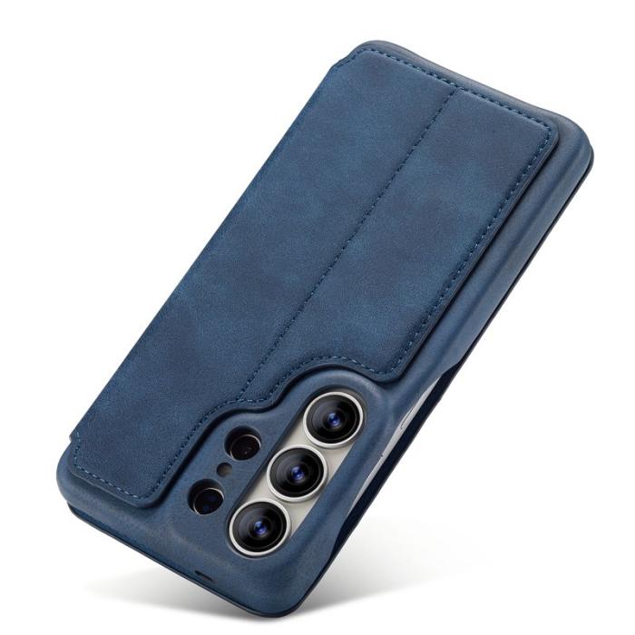 LC.imeeke - LC.IMEEKE Mobilfodral för Samsung Galaxy S26 Ultra Konstläder med kortfack - Blå