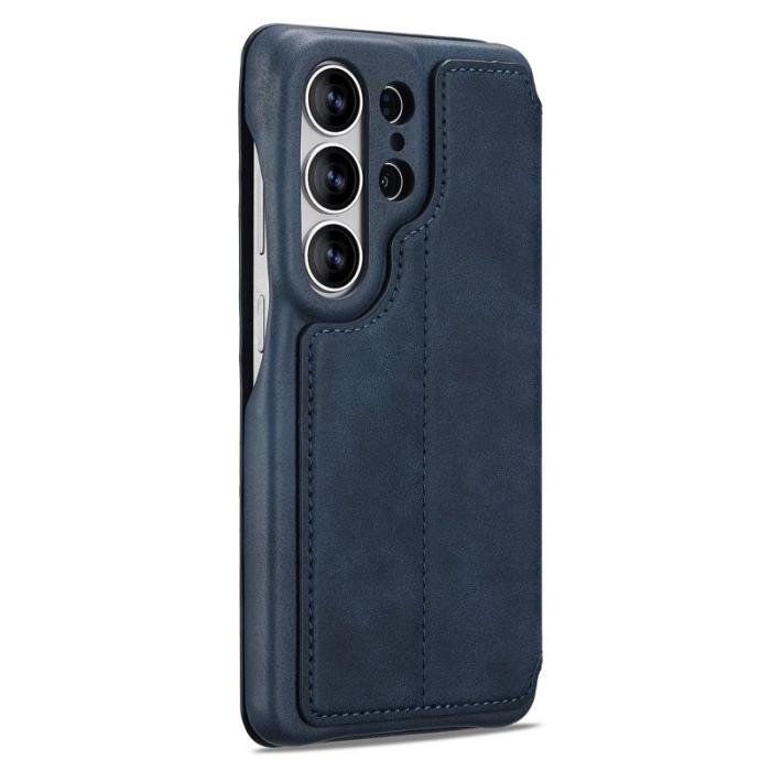 LC.imeeke - LC.IMEEKE Mobilfodral för Samsung Galaxy S26 Ultra Konstläder med kortfack - Blå