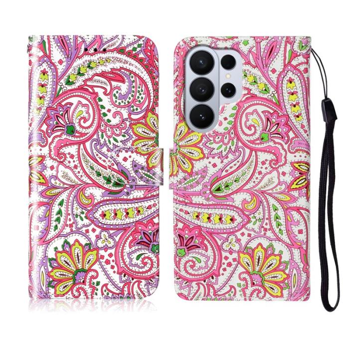 OEM - Plånboksfodral för Samsung Galaxy S26 Ultra Konstläder med rem - Datura