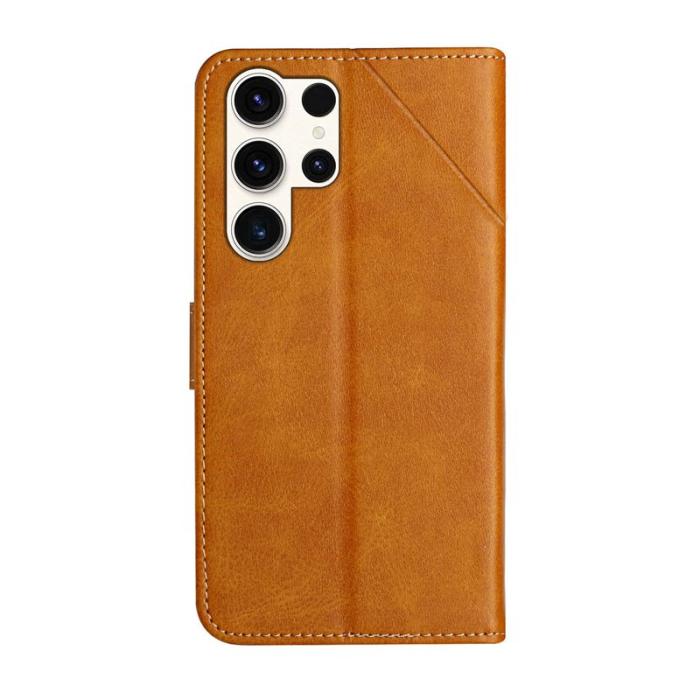 OEM - Plånboksfodral för Samsung Galaxy S26 Ultra Konstläder med rem - Gul