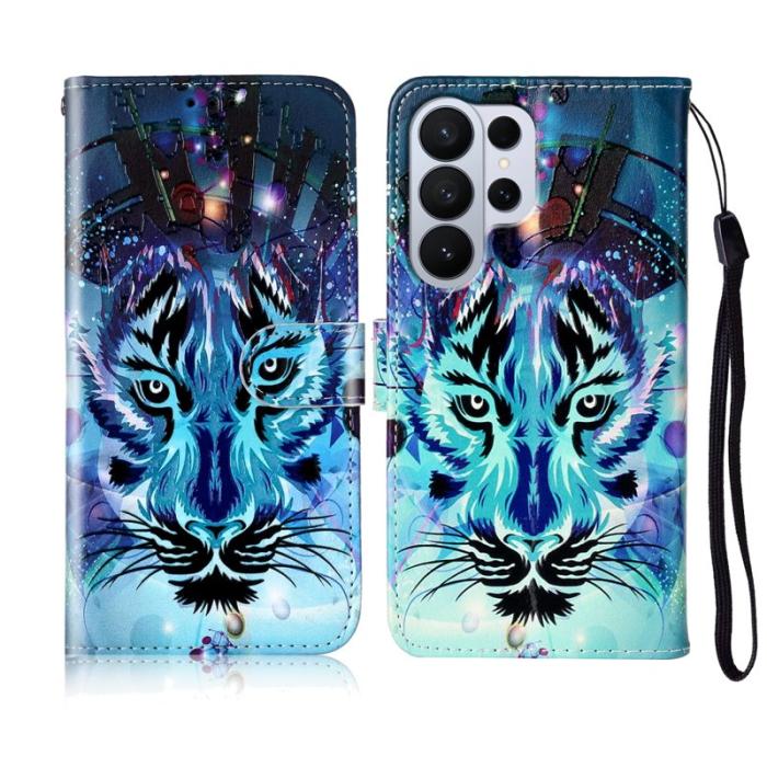 OEM - Plånboksfodral för Samsung Galaxy S26 Ultra Konstläder med rem - Wolf