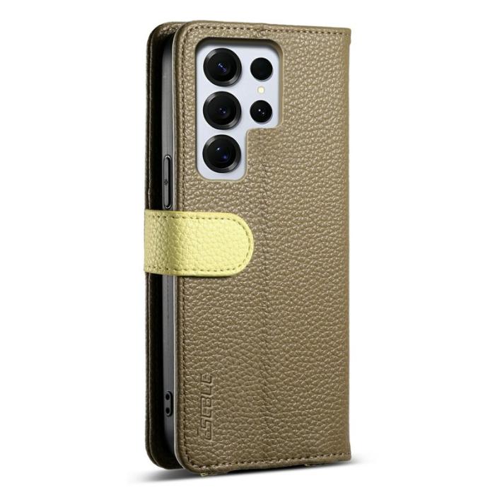 ESEBLE - ESEBLE Mobilfodral för Samsung Galaxy S26 Ultra Konstläder med spegel - Brun