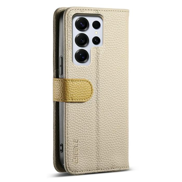ESEBLE - ESEBLE Mobilfodral för Samsung Galaxy S26 Ultra Konstläder med spegel - Khaki