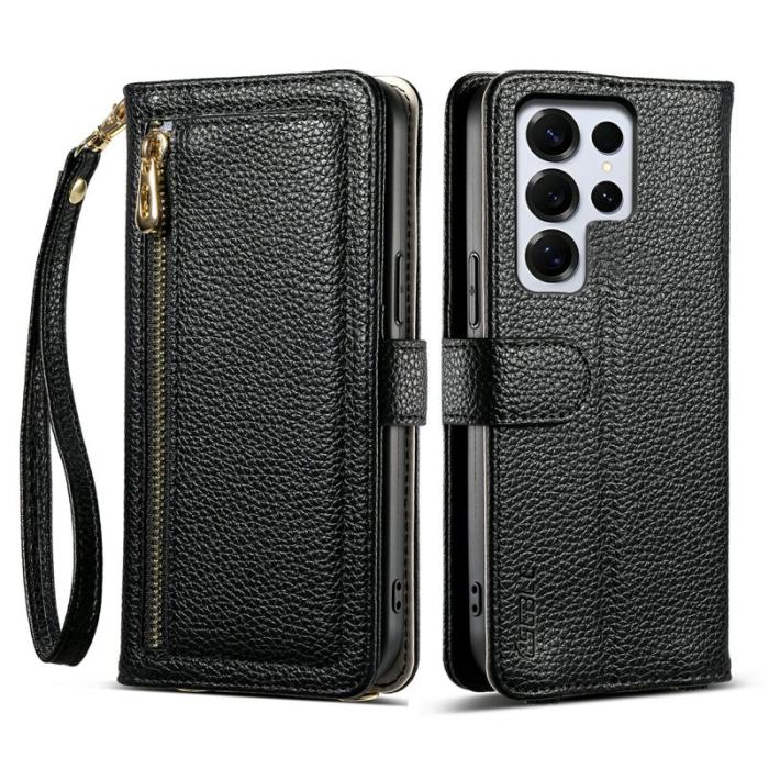 ESEBLE - ESEBLE Mobilfodral för Samsung Galaxy S26 Ultra Konstläder med spegel - Svart