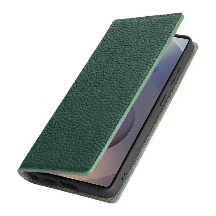 OEM - Plånboksfodral för Samsung Galaxy S26 Ultra Äkta läder - Mörkgrön