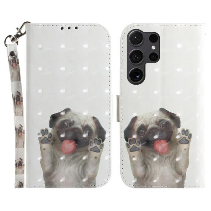 OEM - Plånboksfodral för Samsung Galaxy S26 Ultra Konstläder - Pug