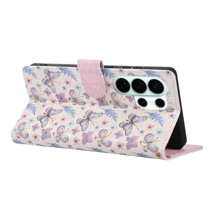 OEM - Mobilfodral för Samsung Galaxy S26 Ultra Konstläder RFID - Fjäril