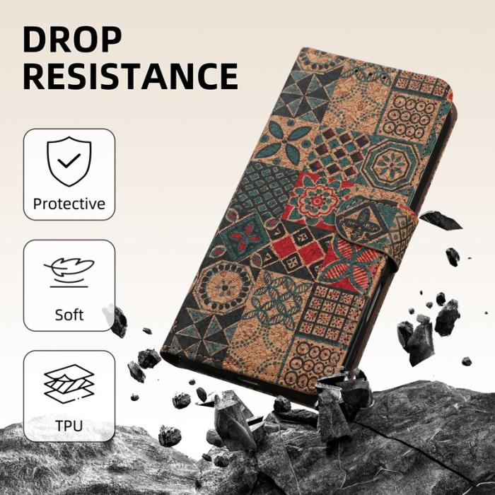 OEM - Plånboksfodral för Samsung Galaxy S26 Ultra Konstläder Ställ - Blommor