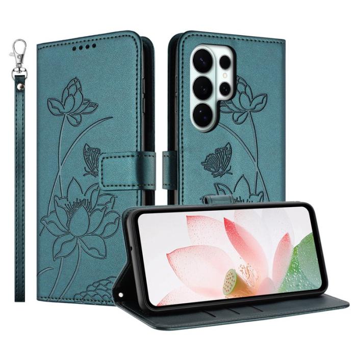 OEM - Plånboksfodral för Samsung Galaxy S26 Ultra Konstläder Stativ - Mörkgrön