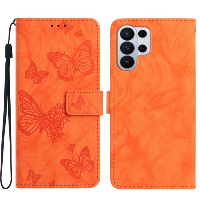 OEM - Plånboksfodral för Samsung Galaxy S26 Ultra Konstläder Stativ - Orange