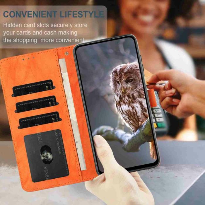 OEM - Plånboksfodral för Samsung Galaxy S26 Ultra Konstläder Stativ - Orange