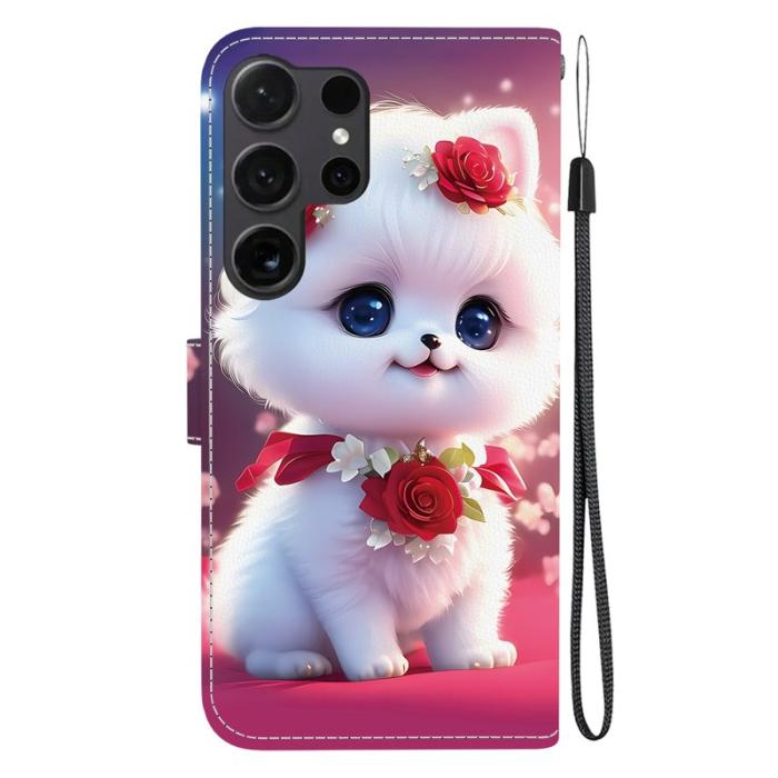 OEM - Plånboksfodral för Samsung Galaxy S26 Ultra Konstläder Stativ - Rosa Katt