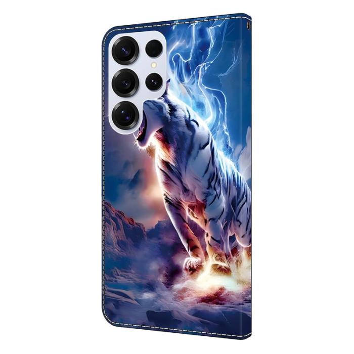 OEM - Plånboksfodral för Samsung Galaxy S26 Ultra Konstläder Stativ - Thunder Tiger