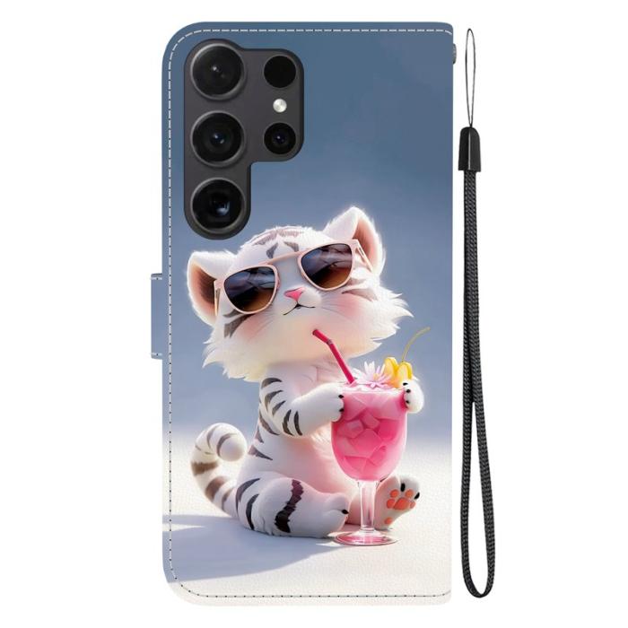 OEM - Plånboksfodral för Samsung Galaxy S26 Ultra Konstläder - Tecknad Tiger