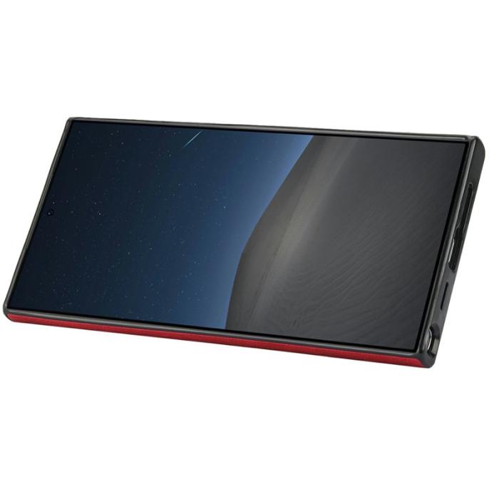 OEM - Mobilfodral för Samsung Galaxy S26 Ultra Konstläder + TPU - Röd